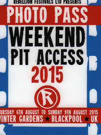 Rebellion 2015, Winter Gardens, Blackpool